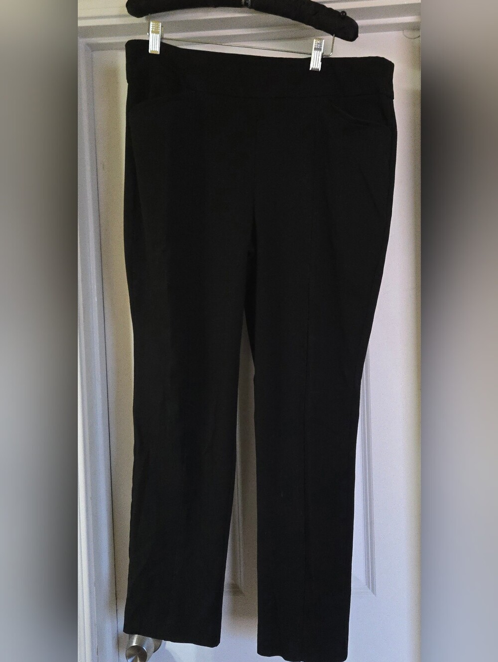 Chico's So Slimming Women's Black Ankle-Length Straight Dress Pants 2.5 14